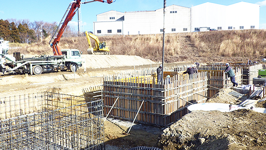 建屋基礎工事